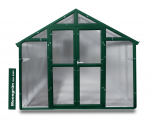 Vario Stahl Gewächshaus Junior 3 Nörpelglas 4mm BxL:249x306cm 7,5m² Grün